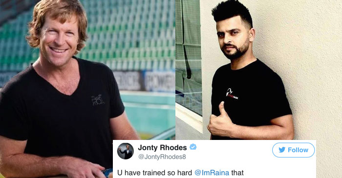 Jonty Rhodes sends good wishes to Suresh Raina with a funny tweet