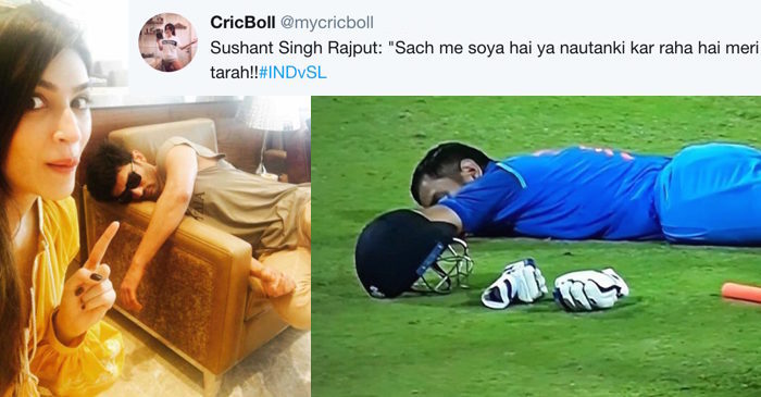These 20 trolls from MS Dhoni’s power nap on the field will leave you in splits