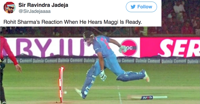 Twitter hilariously trolled Rohit Sharma for his bizarre run-out against Sri Lanka