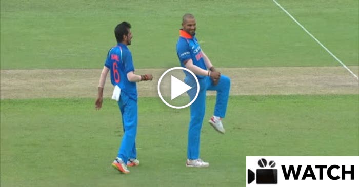 WATCH: Shikhar Dhawan flaunts off his KABADDI moves after taking Niroshan Dickwella’s catch