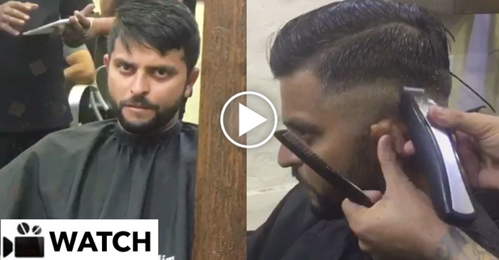 WATCH: Suresh Raina gets a new hairstyle at Salon Hakim's Aalim |  
