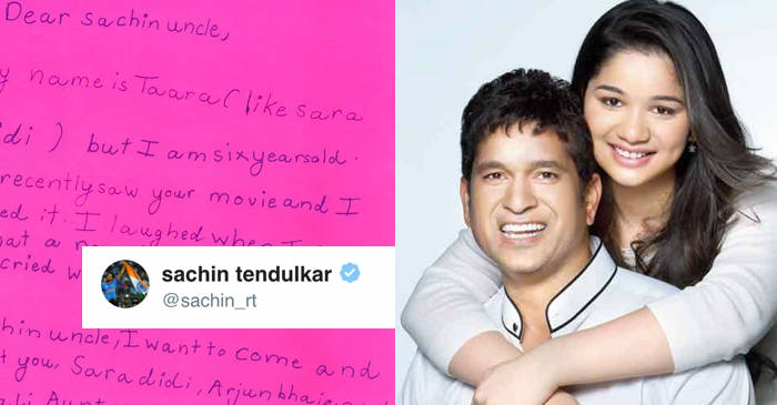 Sachin Tendulkar’s reply to his 6-year-old fan’s letter is heartwarming. Here’s what the ‘Master Blaster’ wrote