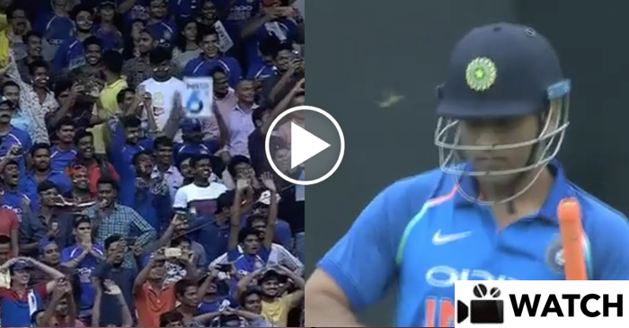WATCH: Crowd erupts when MS Dhoni comes out to bat in Chennai