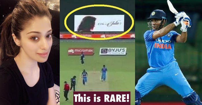 Here’s how ‘Julie 2’ starring MS Dhoni’s ex-girlfriend Raai Laxmi got promoted during Sri Lanka vs India ODI