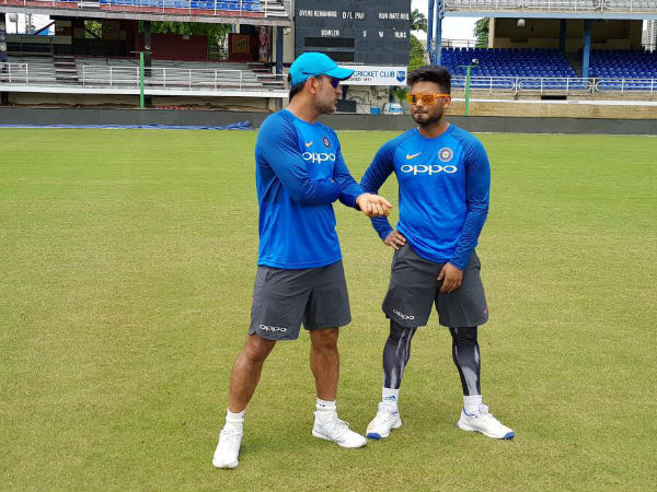 MS Dhoni, Rishabh Pant