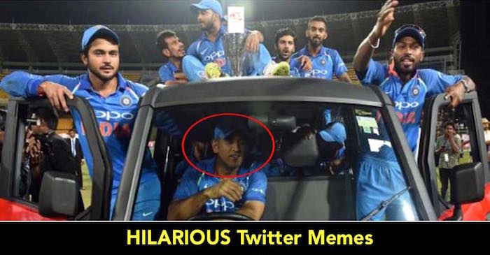 Twitter comes up with HILARIOUS memes as MS Dhoni takes Team India on a joyride in the Multix car