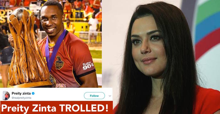 Preity Zinta trolled for her blunder on CPL final