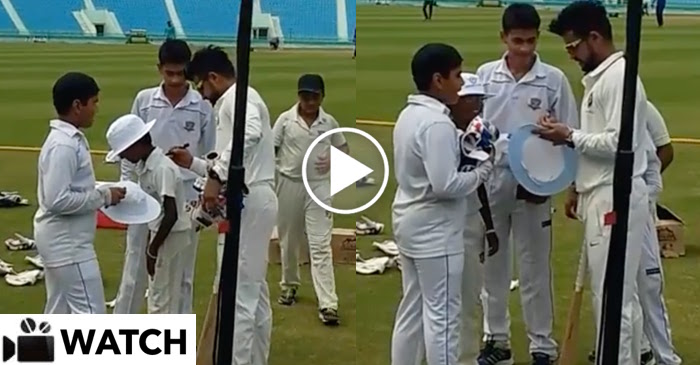 WATCH: Suresh Raina fulfills the wish of young kids by giving them autographs on T-shirt and caps