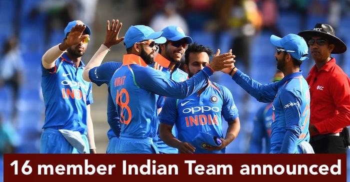 Indian team for first three ODIs against Australia announced