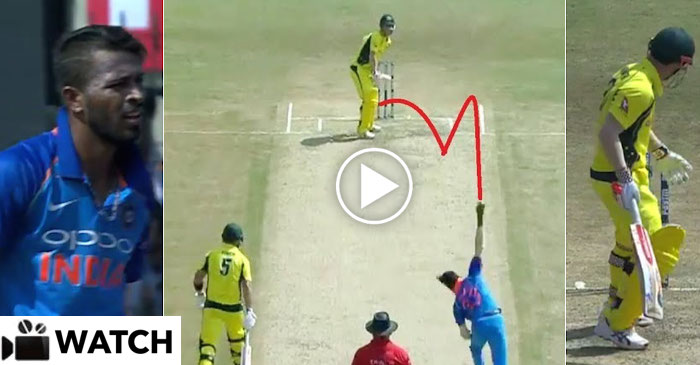 WATCH: Hardik Pandya foxes David Warner with a clinical delivery in 3rd ODI