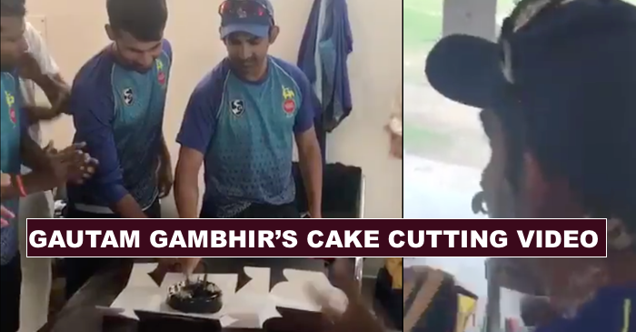 VIDEO: Gautam Gambhir celebrates his 36 birthday with Delhi Ranji Trophy team