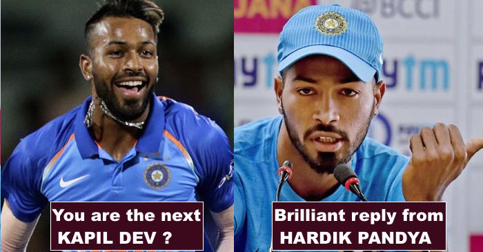 Hardik Pandya gives a brilliant reply asked about his comparison with Kapil Dev