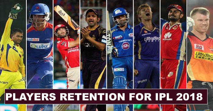 CSK, MI, KKR and other teams reveals how many players they would like to retain for IPL 2018