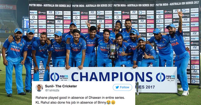 Twitter reacts as India beat Australia by 4-1 to become number one team in ODI’s