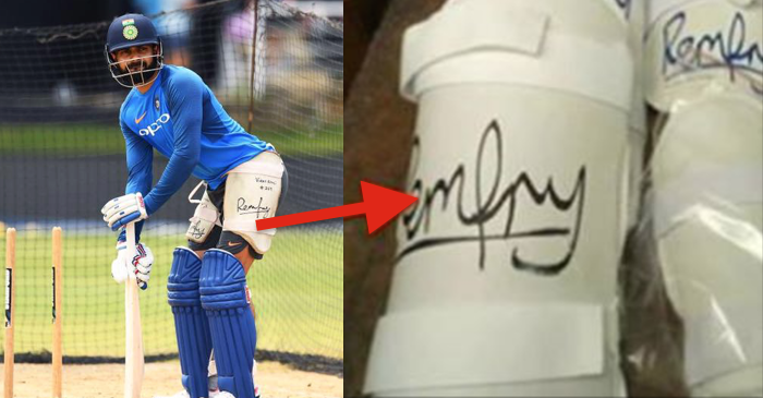 Here’s the secret behind the autograph on Virat Kohli’s thigh pads