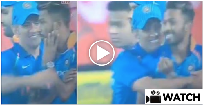 WATCH: MS Dhoni and Hardik Pandya’s bromance after the series win against Australia