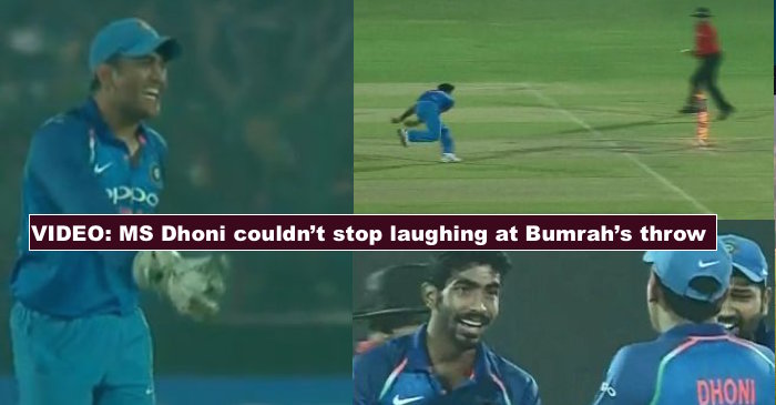 VIDEO: Jasprit Bumrah’s game-changing run-out of Tom Latham leaves MS Dhoni in splits