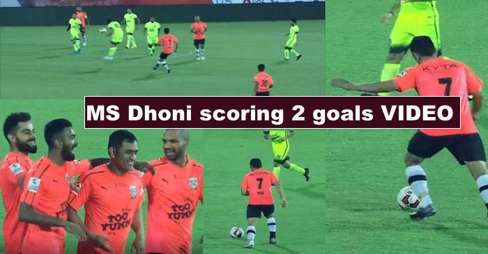 WATCH: MS Dhoni scoring 2 fantastic GOALS for All Heart FC