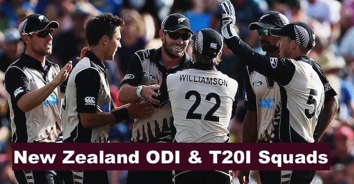 Here’s the complete New Zealand squad for ODI and T20I series against India
