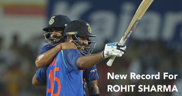 Rohit Sharma creates a new ODI record
