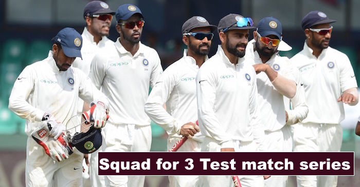 India squad for Test series against Sri Lanka announced