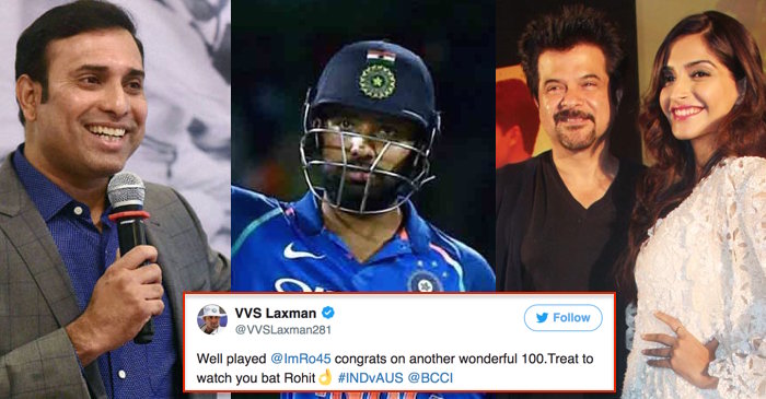 VVS Laxman, Anil Kapoor and others lauded Rohit Sharma for his performance against Australia