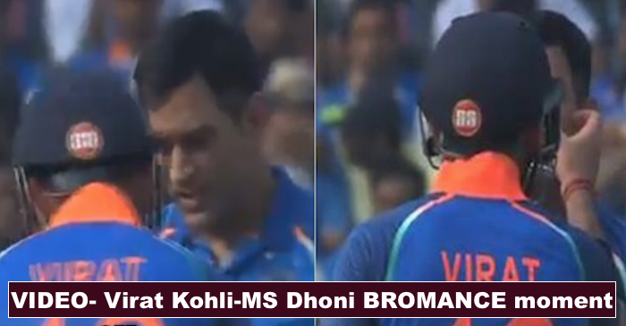 Virat Kohli’s BROMANCE moment with MS Dhoni goes viral, WATCH video