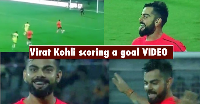 WATCH: Virat Kohli shows his ‘Bhangra’ moves after scoring a superb goal