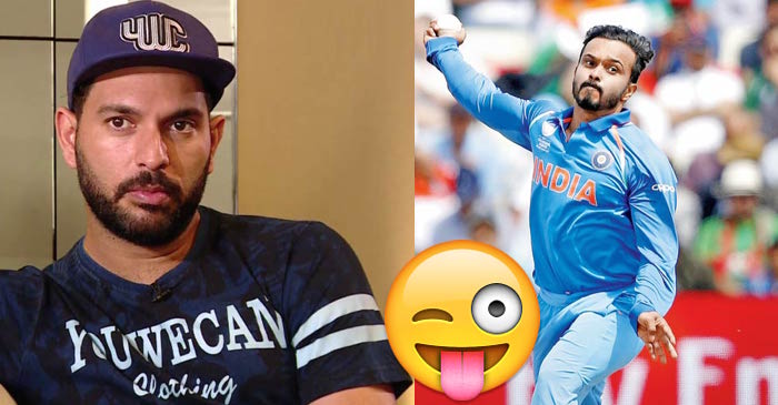 Yuvraj Singh makes a hilarious comment on Kedar Jadhav’s bowling action