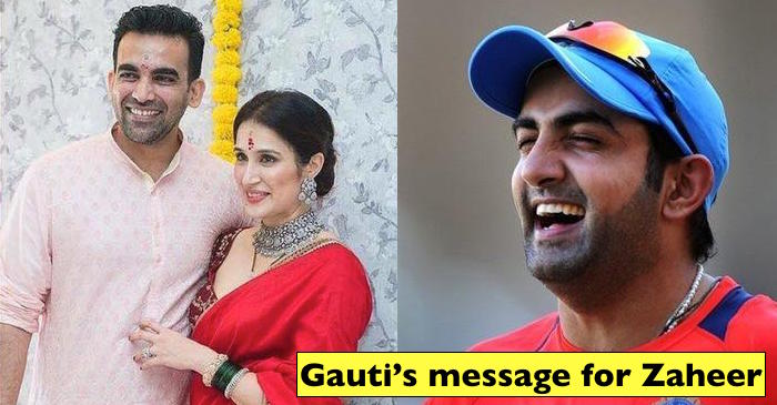 Gautam Gambhir’s message to newly wed Zaheer Khan has left Twitterati in splits