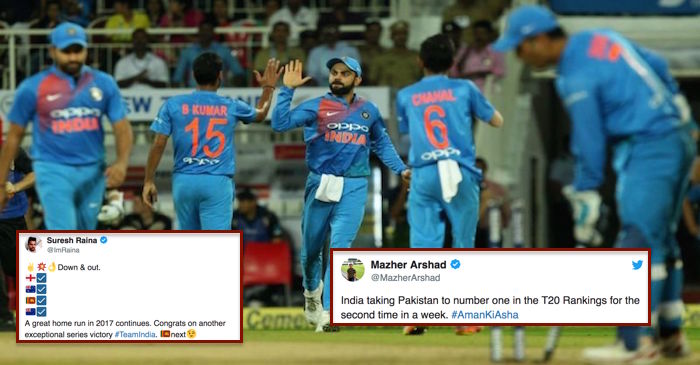 Cricketing world reacts to India’s 2-1 series win over New Zealand