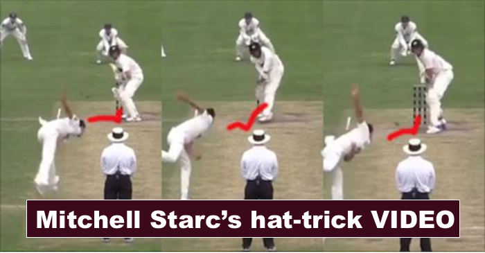 WATCH: Mitchell Starc picks up a hat-trick in the Sheffield Shield