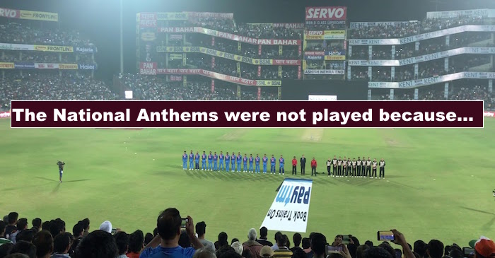 The reason why the National Anthems were not played in Thiruvananthapuram
