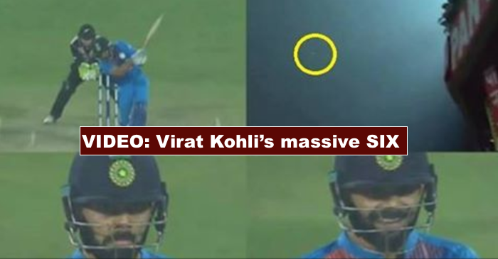 WATCH: When Virat Kohli himself got surprised after hitting a massive six