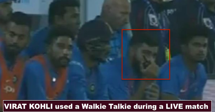 Virat Kohli spotted using Walkie Talkie at Kotla; BCCI official & ICC opens up