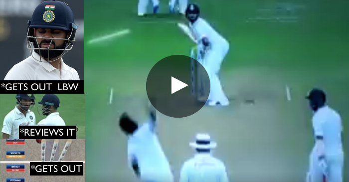WATCH: Virat Kohli gets out for a duck in the first innings of Kolkata Test