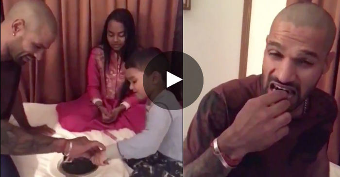 VIDEO: Shikhar Dhawan celebrates his birthday with wife Ayesha and kids