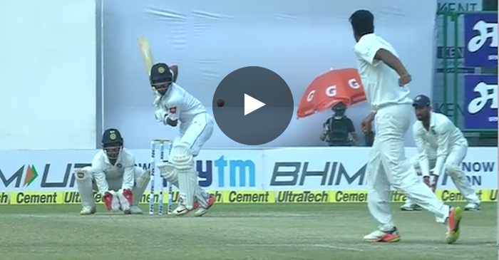 VIDEO: Ravichandran Ashwin bowls ‘Ball of the match’ to dismiss Dinesh Chandimal
