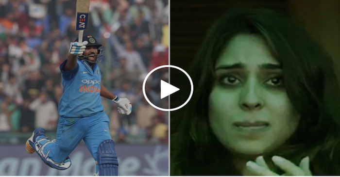 VIDEO: Rohit Sharma’s wife gets emotional as HITMAN smashes his 3rd ODI double ton