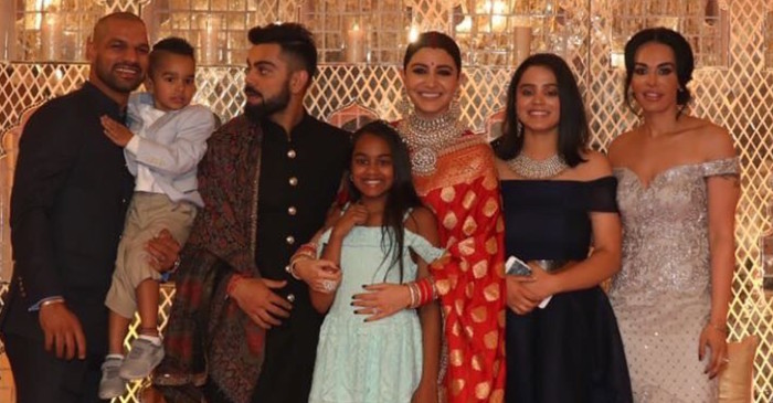 Photos: Shikhar Dhawan and family at Virat, Anushka’s wedding reception in New Delhi