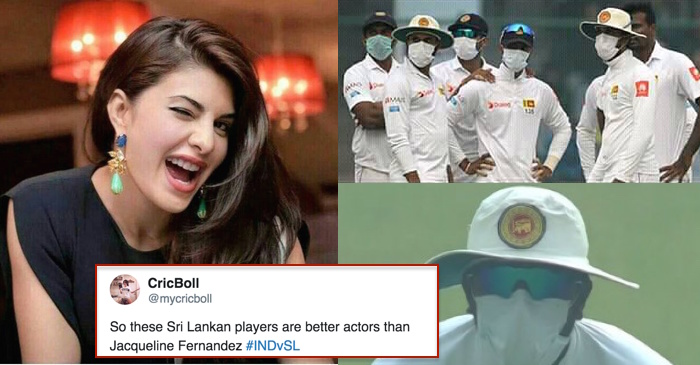 Twitter trolls the Sri Lankan teams tactics of wearing mask to avoid play