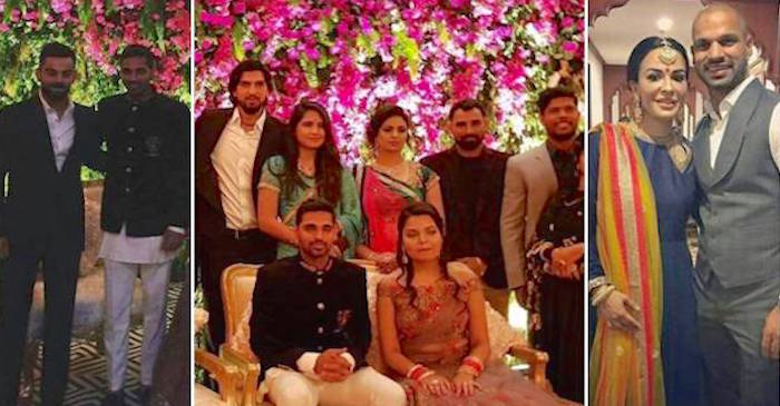 Team India, Suresh Raina, Matthew Hayden attends Bhuvneshwar Kumar-Nupur Nagar’s wedding reception in New Delhi