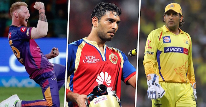 Highest paid players from 2008-2017 IPL Auction