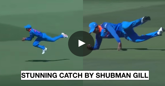 VIDEO: Shubman Gill takes a stunner to dismiss Hasan Khan