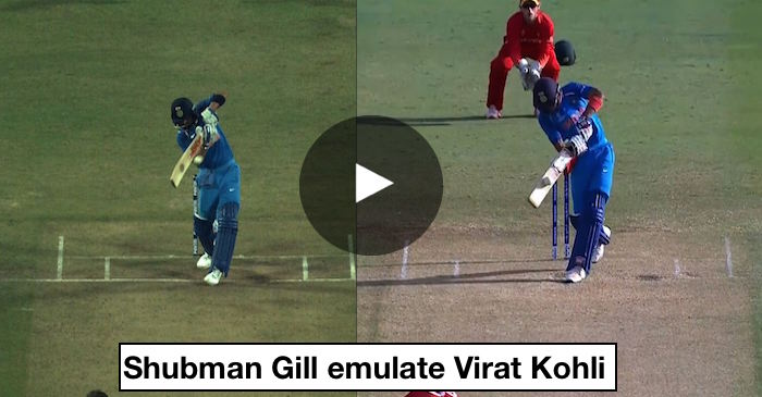VIDEO: Shubman Gill reproduces Virat Kohli’s short-arm jab in ICC Under 19 World Cup 2018