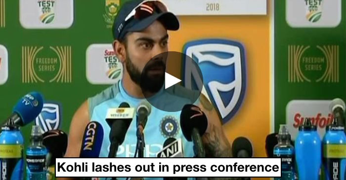 VIDEO: Virat Kohli loses cool on South African journalist after Test series loss
