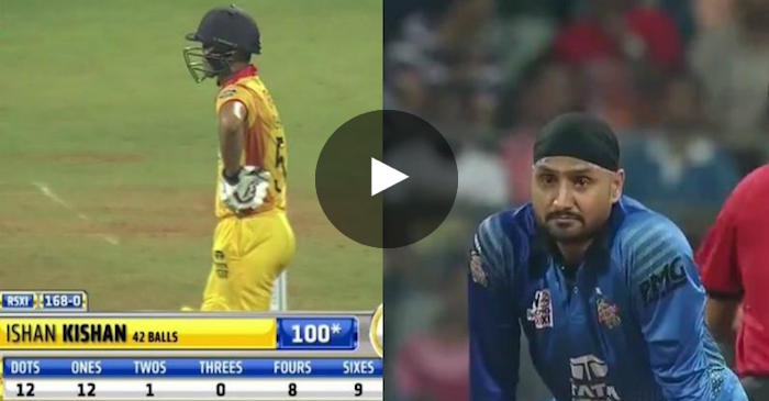 VIDEO: Ishan Kishan slams unbeaten 124 off 49 balls against No Honking XI led by Yuvraj Singh