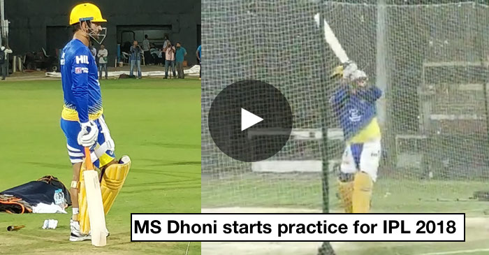 VIDEO: CSK skipper MS Dhoni smashes the ball into car parking
