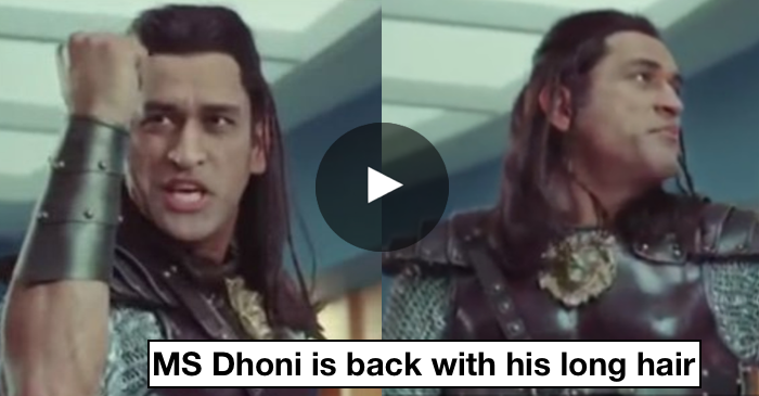 WATCH: MS Dhoni sports long hair for Snickers TV commercial