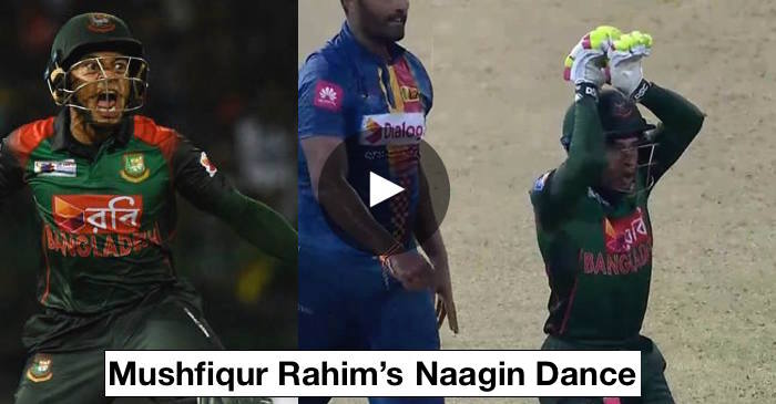 VIDEO: Mushfiqur Rahim celebrates record chase against Sri Lanka with a ‘Naagin Dance’